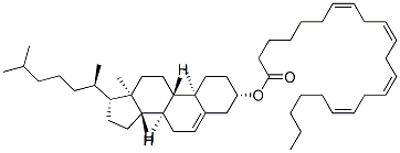 [(3S,8S,9S,10R,13R,14S,17R)-10,13-dimethyl-17-[(2R)-6-methylheptan-2-yl]-2,3,4,7,8,9,11,12,14,15,16,17-dodecahydro-1H-cyclopenta[a]phenanthren-3-yl] (7Z,10Z,13Z,16Z)-docosa-7,10,13,16-tetraenoate,14940-92-2,结构式
