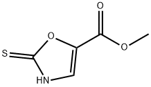 5-Oxazolecarboxylicacid,2,3-dihydro-2-thioxo-,methylester(9CI) Structure