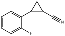 Cyclopropanecarbonitrile, 2-(2-fluorophenyl)- (9CI) Structure
