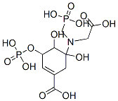 N-(carboxymethyl)-N-(phosphonomethyl)-5-aminoshikimate-3-phosphate Structure