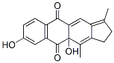 2,10a-Dihydro-8,10a-dihydroxy-3,11-dimethyl-1H-cyclopent(b)anthracene- 5,10-dione Structure