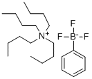 フェニルトリフルオロほう酸テトラ-N-ブチルアンモニウム 化学構造式