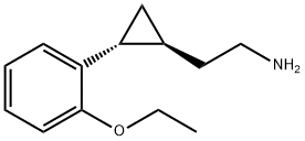 Cyclopropaneethanamine, 2-(2-ethoxyphenyl)-, trans- (9CI),149489-30-5,结构式