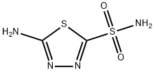5-AMINO-1,3,4-THIADIAZOLE-2-SULFONAMIDE Structure