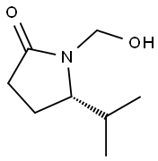 2-Pyrrolidinone,1-(hydroxymethyl)-5-(1-methylethyl)-,(S)-(9CI),149495-13-6,结构式