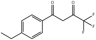 1-(4-乙基苯基)-4,4,4-三氟丁烷-1,3-二酮 结构式