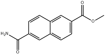 6-カルバモイルナフタレン-2-カルボン酸メチル 化学構造式