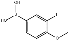 3-氟-4-甲氧基苯硼酸 结构式