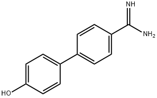 4'-HYDROXYBIPHENYL-4-CARBOXIMIDAMIDE 结构式