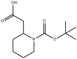 N-Boc-2-piperidineacetic acid Structure
