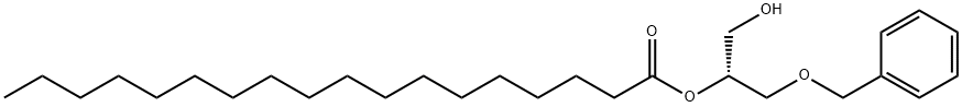 [R,(+)]-3-O-Benzyl-2-O-stearoyl-L-glycerol Struktur