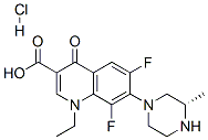 (S)-Lomefloxacin hydrochloride Structure