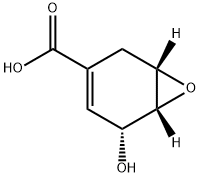 7-Oxabicyclo[4.1.0]hept-3-ene-3-carboxylicacid,5-hydroxy-,[1S-(1alpha,5beta,6alpha)]-(9CI) 结构式