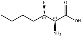 Heptanoic acid, 2-amino-3-fluoro-, (R*,S*)- (9CI) 结构式