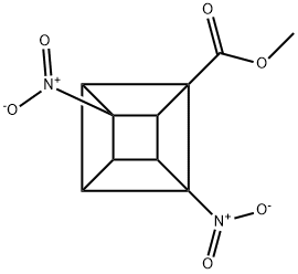 methyl 2,7-dinitropentacyclo-(4.2.0,0(2,5).0(3,8).0(4,7))octane-1-carboxylate Structure