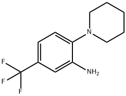 2-哌啶-1-基-5-(三氟甲基)苯胺 结构式