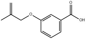3-[(2-メチルプロプ-2-エン-1-イル)オキシ]安息香酸 化学構造式