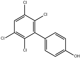 4-ヒドロキシ-2',3',5',6'-テトラクロロビフェニル 化学構造式