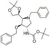 149625-46-7 Carbamic acid, 5-(2,2-dimethyl-1,3-dioxolan-4-yl)-4-(phenylmethoxy)-1-(phenylmethyl)-3-pyrrolidinyl-, 1,1-dimethylethyl ester, 3S-3.alpha.,4.beta.,5.alpha.(R*)-
