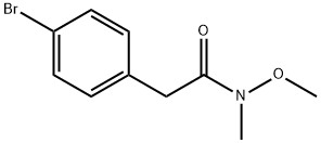 2-(4-溴苯基)-N-甲氧基-N-甲基乙酰胺, 149652-50-6, 结构式