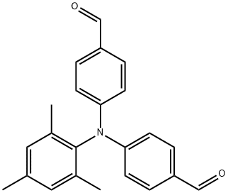 Benzaldehyde,4'4-[(2,4,6-triMethylphenyl)iMino]bis- Structure