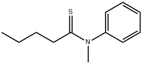 Pentanethioamide,  N-methyl-N-phenyl- 化学構造式