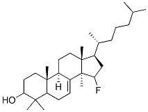 15-fluorolanost-7-en-3-ol Structure