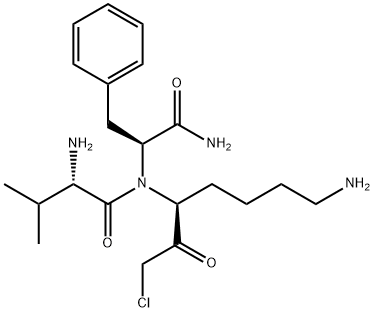 2-amino-N-(6,10-diamino-4-chloro-3,5-dioxo-1-phenyl-decan-2-yl)-3-meth yl-butanamide,149717-33-9,结构式