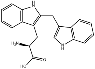 2-(3-INDOLYLMETHYL)-L-TRYPTOPHAN 化学構造式