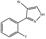 4-溴-3-(2-氟苯基)-1H-吡唑, 149739-37-7, 结构式
