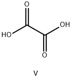 oxalic acid, vanadium salt Structure