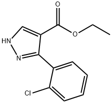 ETHYL-3-(2-CHLOROPHENYL)-PYRAZOLE-4-CARBOXYLATE Struktur