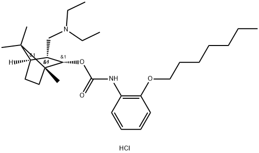 [(1R,2S,3R,4R)-3-(diethylaminomethyl)-1,7,7-trimethyl-norbornan-2-yl] N-(2-heptoxyphenyl)carbamate hydrochloride|