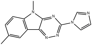 3-(1H-Imidazol-1-yl)-5,8-dimethyl-5H-1,2,4-triazino(5,6-b)indole|