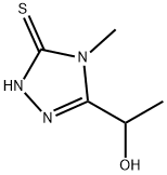 3H-1,2,4-Triazole-3-thione, 2,4-dihydro-5-(1-hydroxyethyl)-4-methyl- (9CI) 结构式