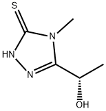 3H-1,2,4-Triazole-3-thione, 2,4-dihydro-5-(1-hydroxyethyl)-4-methyl-, (S)- (9CI) Structure