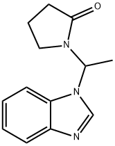 1-(2-Oxopyrrolidin-1-yl)-1-(benzimidazol-1-yl)ethane Structure