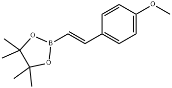 4-甲氧基-反-BETA-苯乙烯基硼酸频哪醇酯 结构式