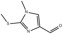 1H-Imidazole-4-carboxaldehyde, 1-methyl-2-(methylthio)- (9CI) Structure