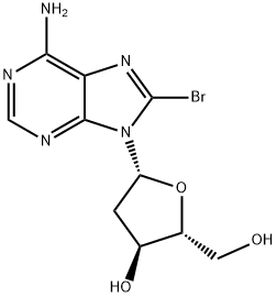 8-ブロモ-2'-デオキシアデノシン 化学構造式
