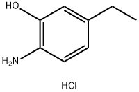 2-Amino-5-ethylphenol hydrochloride 化学構造式