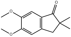 2,3-DIHYDRO-5,6-DIMETHOXY-2,2-DIMETHYL-1H-INDEN-1-ONE 结构式