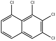 1,2,3,8-テトラクロロナフタレン 化学構造式
