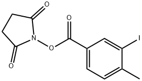 N-succinimidyl 4-methyl-3-iodobenzoate Structure