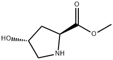 METHYL (2S,4R)-4-HYDROXYPYRROLIDINE-2-CARBOXYLATE,1499-56-5,结构式