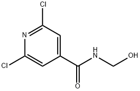 N4-HYDROXYMETHYL-2,6-DICHLOROISONICOTINAMIDE,149916-44-9,结构式