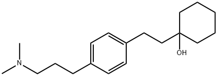 1-[p-[3-(Dimethylamino)propyl]phenethyl]-1-cyclohexanol 结构式