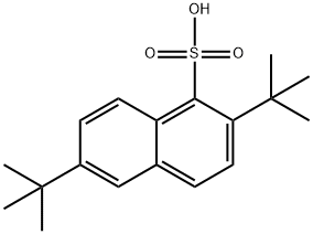 2,6-二叔丁基萘-1-磺酸, 14992-58-6, 结构式