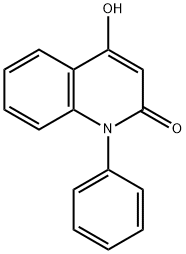 4-HYDROXY-1-PHENYL-1,2-DIHYDROQUINOLIN-2-ONE 化学構造式