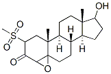 4,5-epoxy-17-hydroxy-2-methylsulfonyl-3-androstanone 结构式